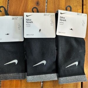 Nike Spark 3 Pair Athletic Running Crew Socks - Unisex